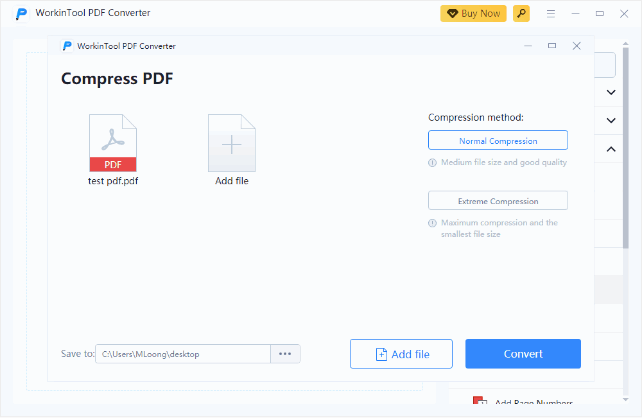 Ridurre le dimensioni del PDF