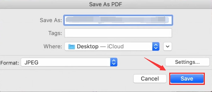 save the pdf image in adobe