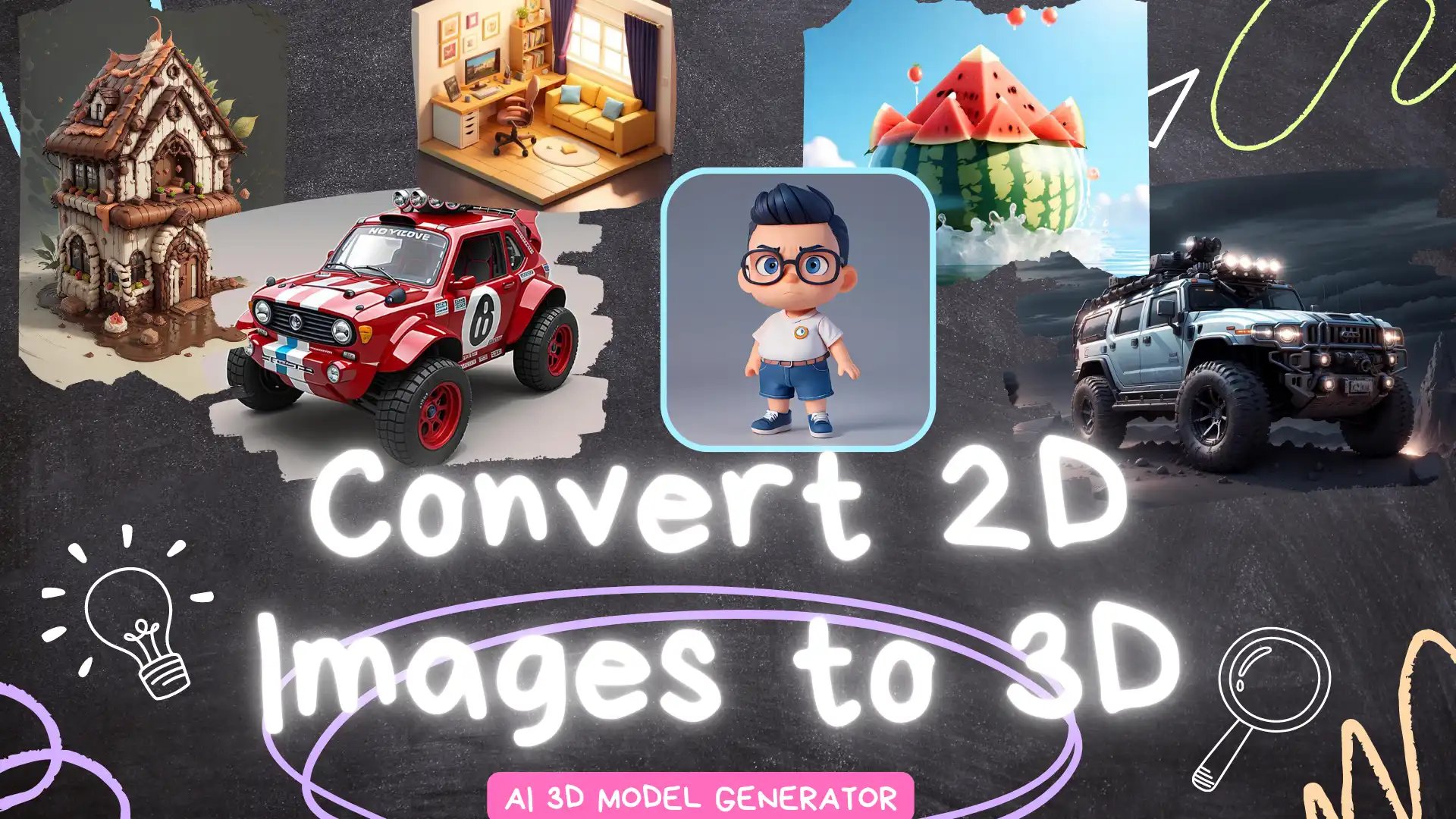 Convert 2D Images To 3D AI 3D Model Generator WorkinTool 51 OFF