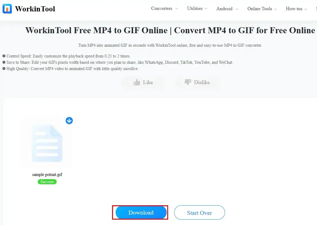 Free GIF to MP4 Video Converter, Convert GIF to Video