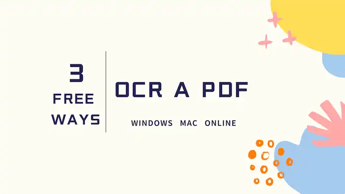 How To OCR A PDF Document For Free Offline And Online 3 Methods