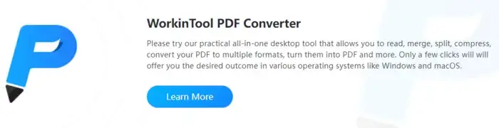 WorkinTool PDF Converter