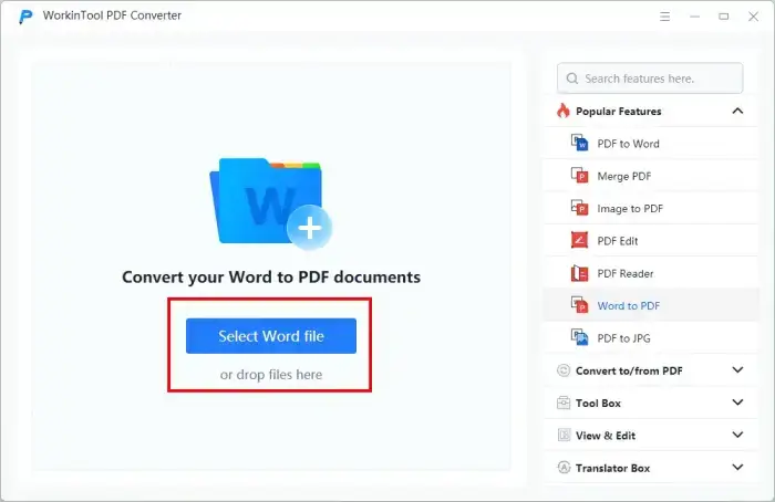 WorkinTool PDF Converter2