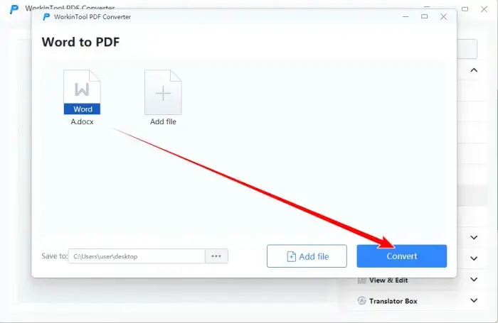 WorkinTool PDF Converter3