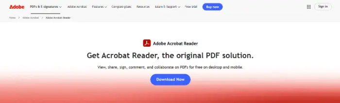 Adobe Acrobat Reader