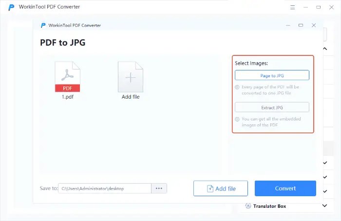 WorkinTool PDF Converter (step3)