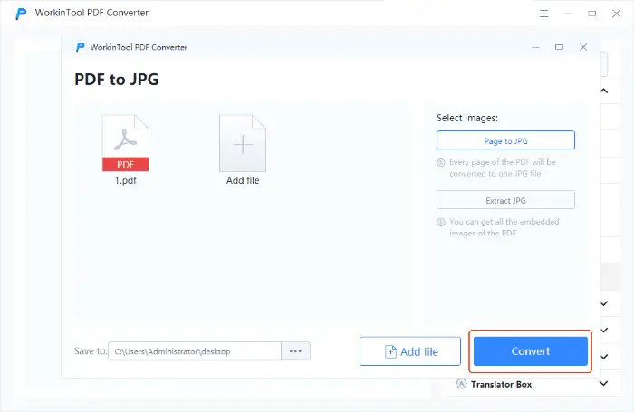 WorkinTool PDF Converter (step4)